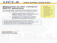 Tablet Screenshot of info.smtp.ucla.edu