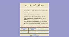 Desktop Screenshot of hpvstudy.bol.ucla.edu