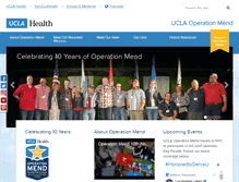 Tablet Screenshot of operationmend.ucla.edu