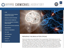 Tablet Screenshot of carmichaellab.neurology.ucla.edu