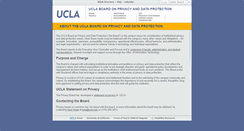 Desktop Screenshot of privacyboard.ucla.edu
