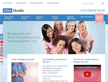 Tablet Screenshot of breastcenter.ucla.edu