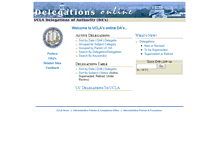 Tablet Screenshot of delegations.ucla.edu