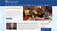 Desktop Screenshot of ethnomusic.ucla.edu