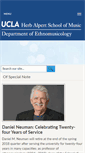 Mobile Screenshot of ethnomusic.ucla.edu