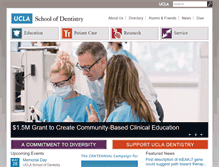 Tablet Screenshot of dentistry.ucla.edu