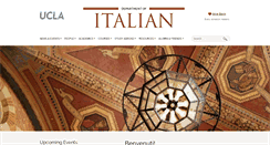 Desktop Screenshot of italian.ucla.edu