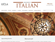 Tablet Screenshot of italian.ucla.edu