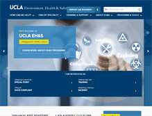 Tablet Screenshot of ehs.ucla.edu
