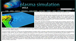 Desktop Screenshot of plasmasim.physics.ucla.edu