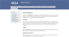Desktop Screenshot of ephysics.physics.ucla.edu