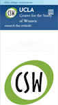 Mobile Screenshot of csw.ucla.edu