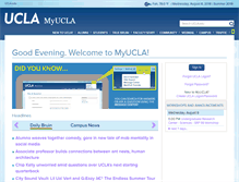 Tablet Screenshot of my.ucla.edu