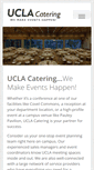 Mobile Screenshot of catering.ucla.edu