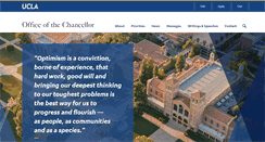 Desktop Screenshot of chancellor.ucla.edu