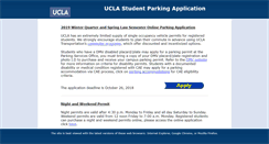 Desktop Screenshot of parking.ucla.edu