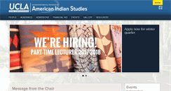 Desktop Screenshot of americanindianstudies.ucla.edu