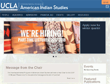 Tablet Screenshot of americanindianstudies.ucla.edu