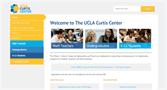 Desktop Screenshot of curtiscenter.math.ucla.edu