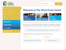 Tablet Screenshot of curtiscenter.math.ucla.edu
