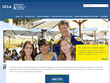 Tablet Screenshot of parents.ucla.edu