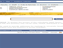 Tablet Screenshot of directory.ucla.edu