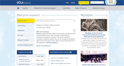 Desktop Screenshot of library.ucla.edu