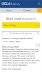 Mobile Screenshot of library.ucla.edu