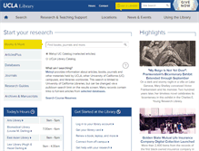Tablet Screenshot of library.ucla.edu