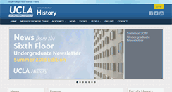 Desktop Screenshot of history.ucla.edu