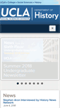 Mobile Screenshot of history.ucla.edu