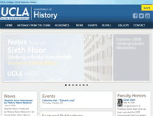 Tablet Screenshot of history.ucla.edu