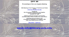 Desktop Screenshot of dpf99.library.ucla.edu