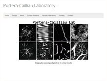 Tablet Screenshot of porteralab.neurology.ucla.edu