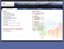 Tablet Screenshot of portal.research.ucla.edu