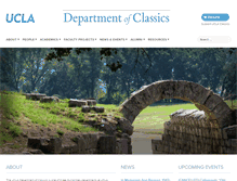 Tablet Screenshot of classics.ucla.edu