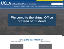 Tablet Screenshot of deanofstudents.ucla.edu