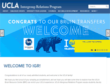 Tablet Screenshot of igr.ucla.edu