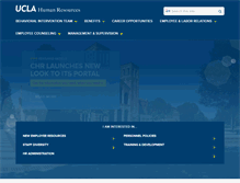 Tablet Screenshot of chr.ucla.edu