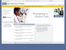 Tablet Screenshot of clinicaltrials.ucla.edu