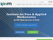 Tablet Screenshot of ipam.ucla.edu