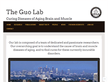 Tablet Screenshot of guolab.neurology.ucla.edu