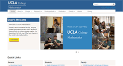 Desktop Screenshot of math.ucla.edu