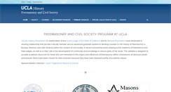 Desktop Screenshot of freemasonryandcivilsociety.ucla.edu