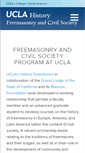Mobile Screenshot of freemasonryandcivilsociety.ucla.edu