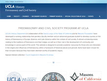 Tablet Screenshot of freemasonryandcivilsociety.ucla.edu