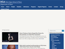 Tablet Screenshot of music.ucla.edu