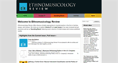 Desktop Screenshot of ethnomusicologyreview.ucla.edu
