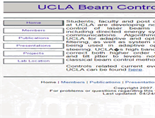 Tablet Screenshot of beamcontrol.seas.ucla.edu