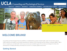 Tablet Screenshot of counseling.ucla.edu